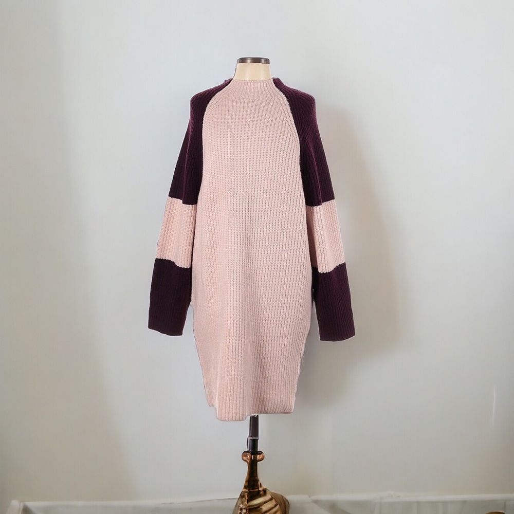 Express Sweater Dress | Long Sleeve | Casual | Ribbed Size Large